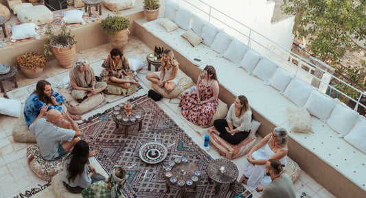 Customers favorite Labboho Products rugs poufs cushions from Morocco