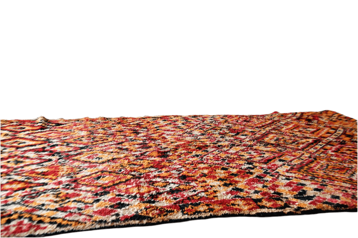 Antique Ait Youssi moroccan rug side