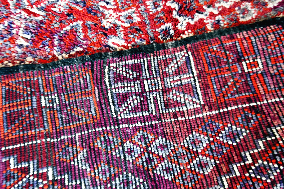 Back beni mguild rug vintage purple