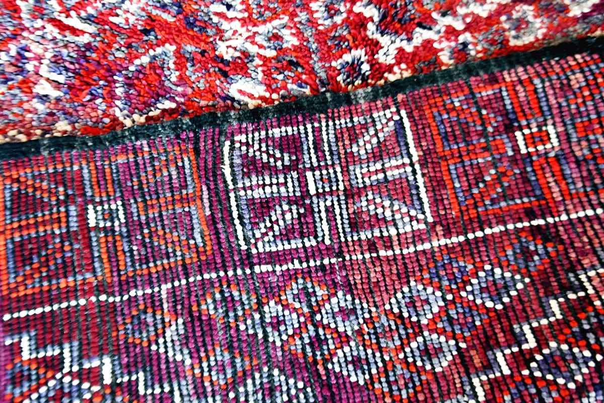 Back beni mguild rug vintage purple