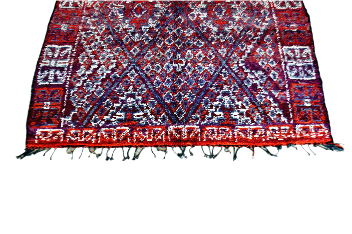 Beni Mguild Zayane vintage moroccan rug bottom