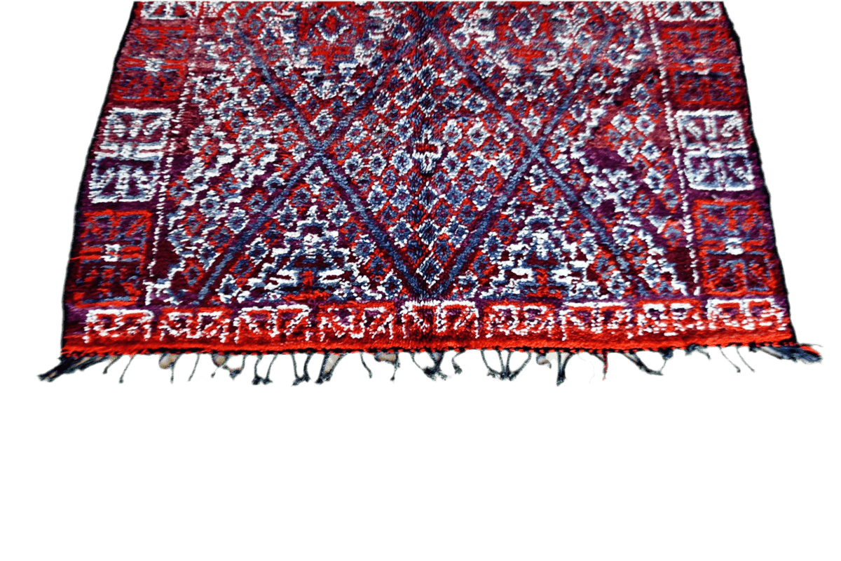 Beni Mguild Zayane vintage moroccan rug bottom