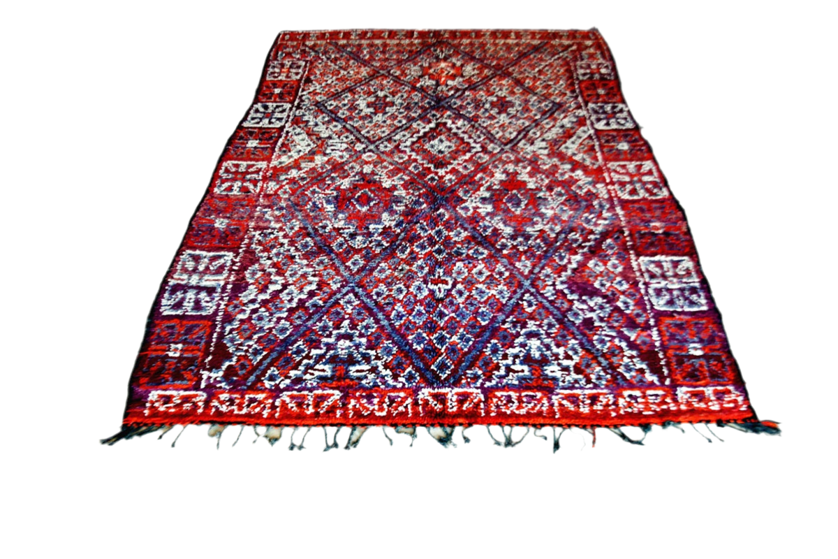 Beni Mguild Zayane vintage moroccan rug full