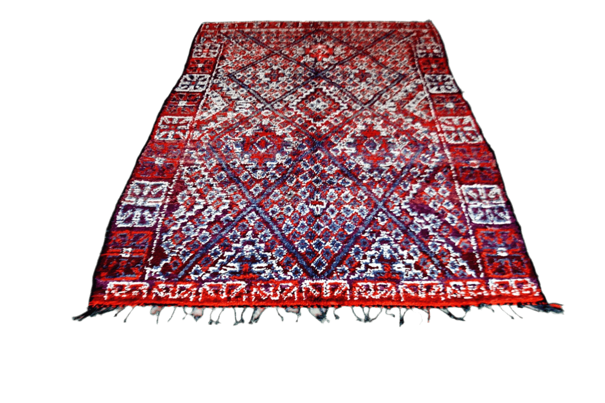 Beni Mguild Zayane vintage moroccan rug full