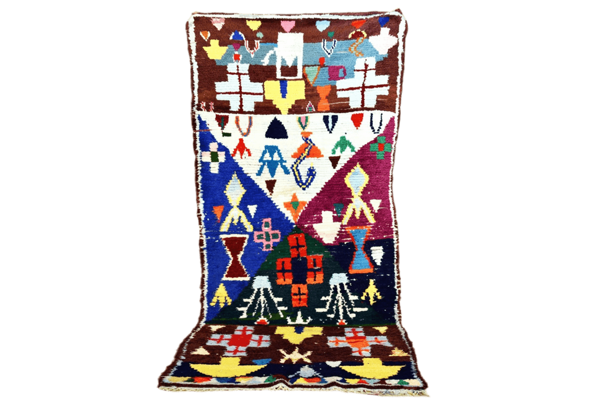 Boucherouit rug colorful