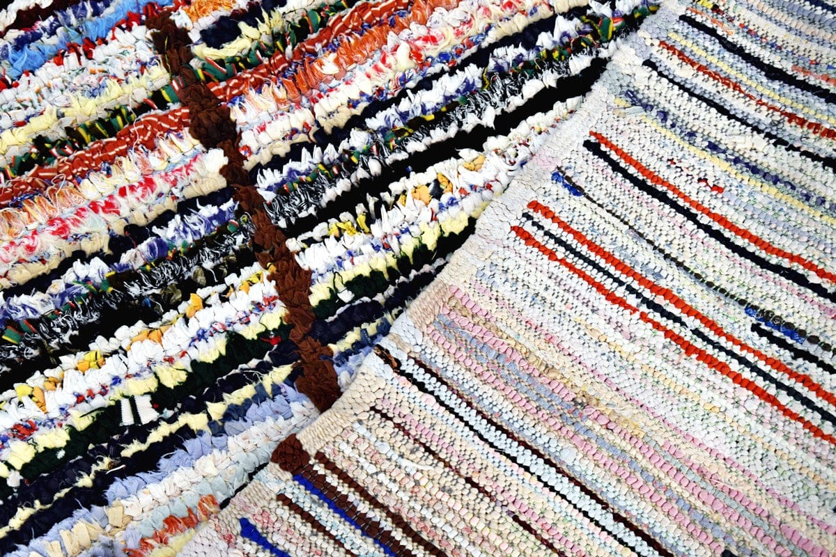 Boucherouite rug striped