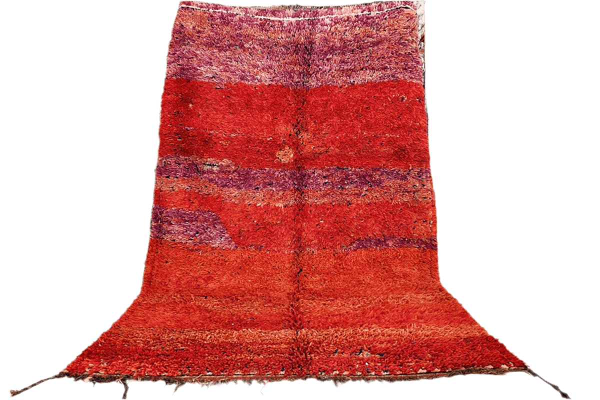 Chevron red morron beni mguild vintage moroccan rug