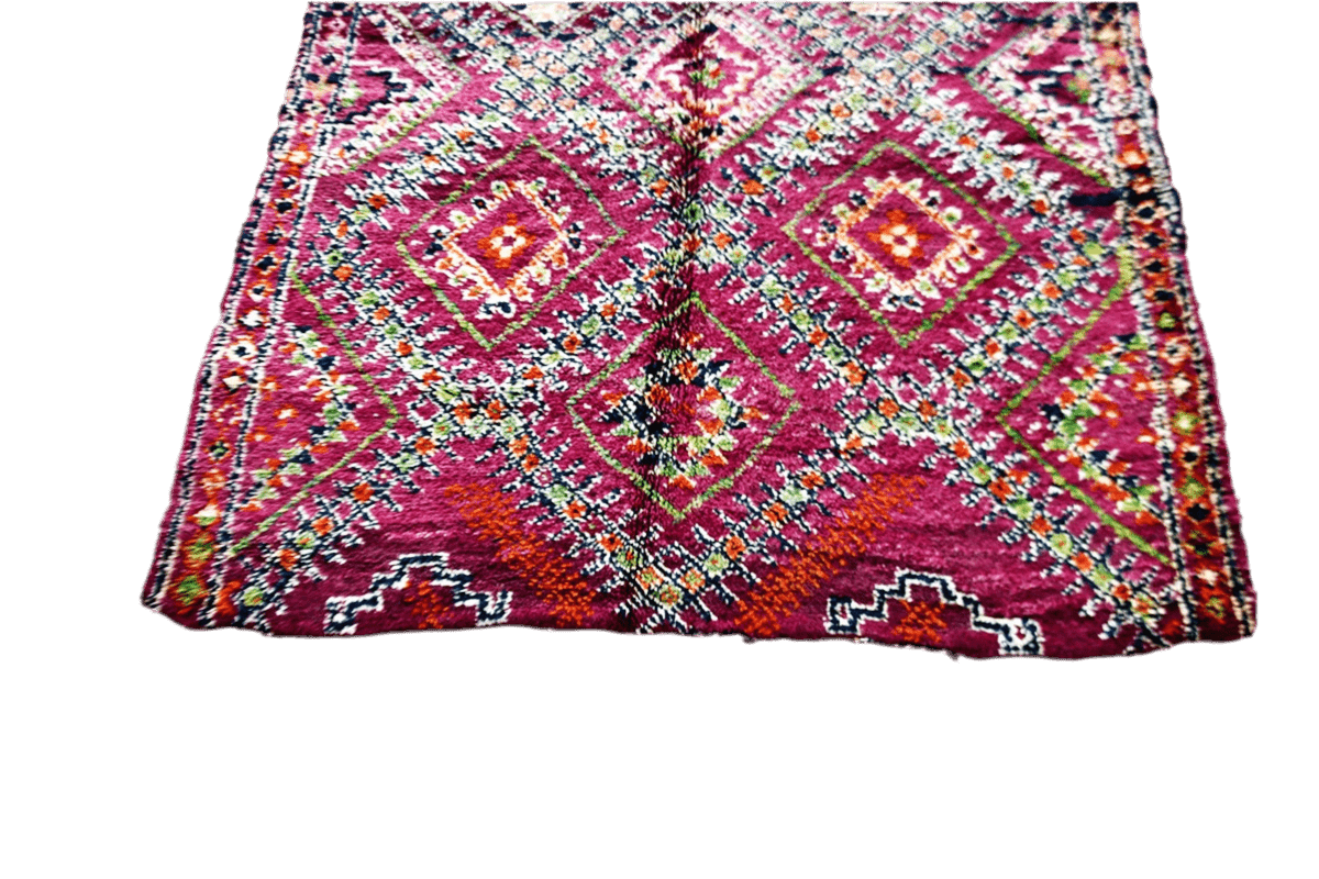 Midcentury Beni Mguild vintage rug