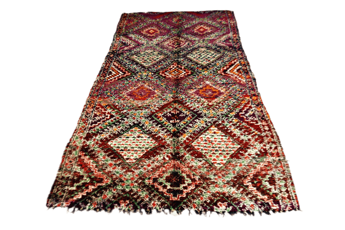 Midcentury Beni Mguild vintage rug full
