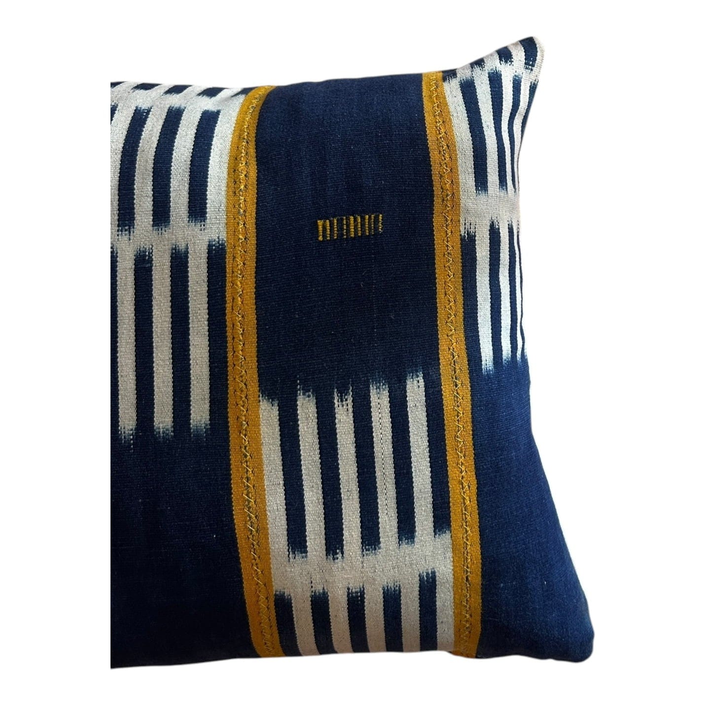 Mudcloth pillow case blue