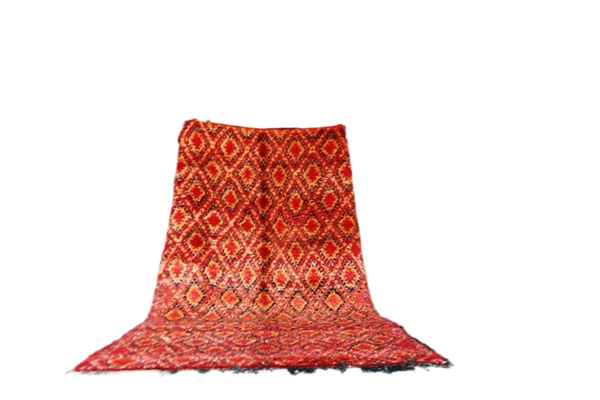 Red orange black beni mguild thick rug masterpiece thick