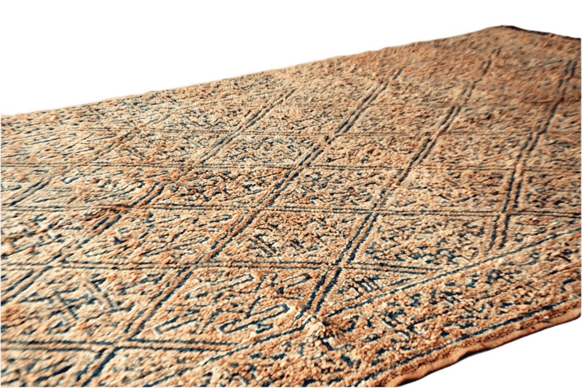 Sand grey vintage moroccan rug