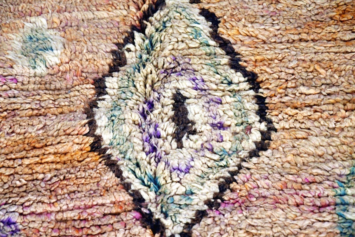 Boujaad rug berber rug diamonds peach