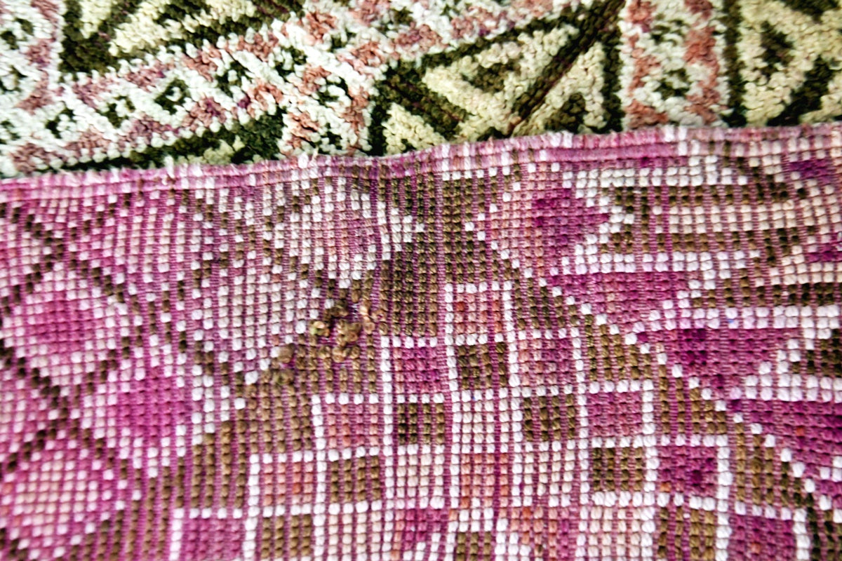 back lilac beni mguild vintage rug