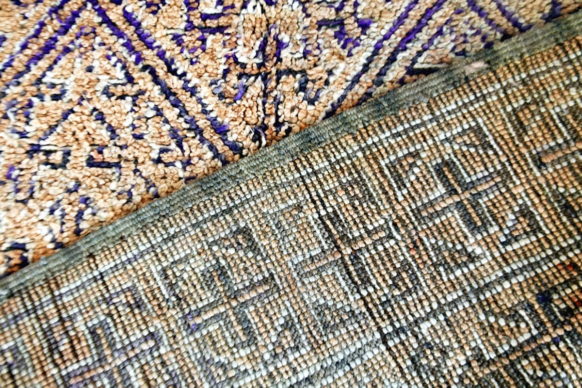 back peach purple beni mguild rug