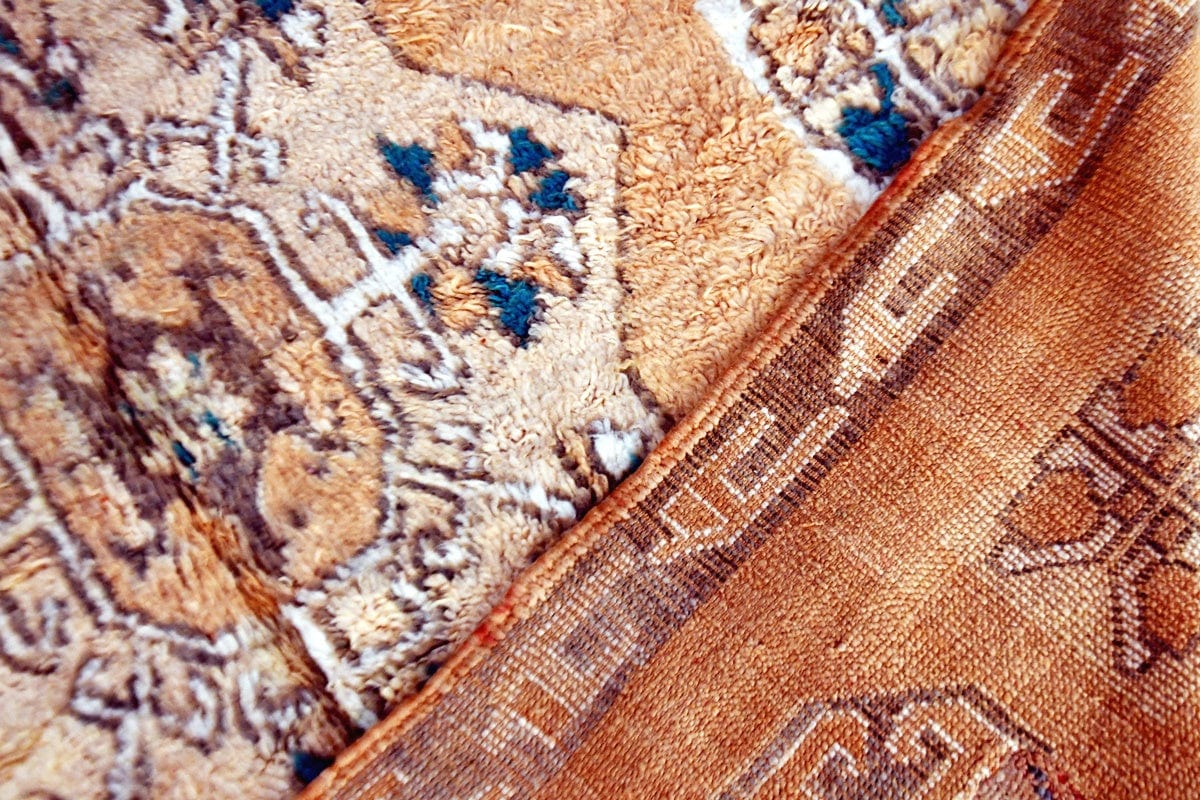 back peach zemmour rug