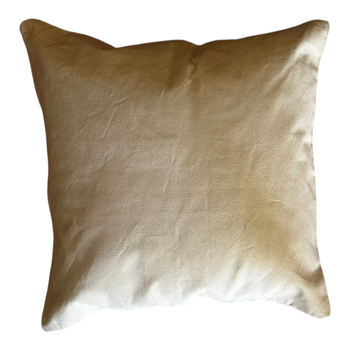 backside Blue mudcloth square cushion pillow case