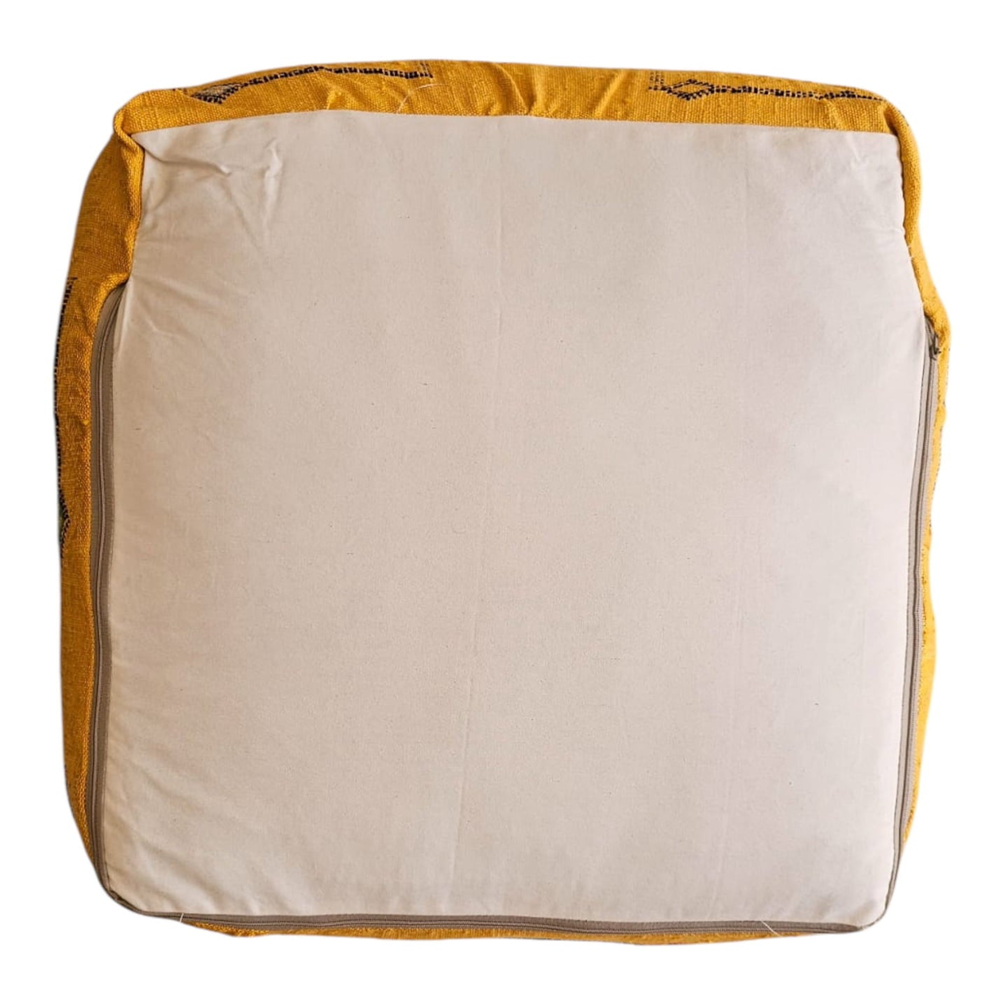 backside labboho morocco yellow sabra pouf jungalow