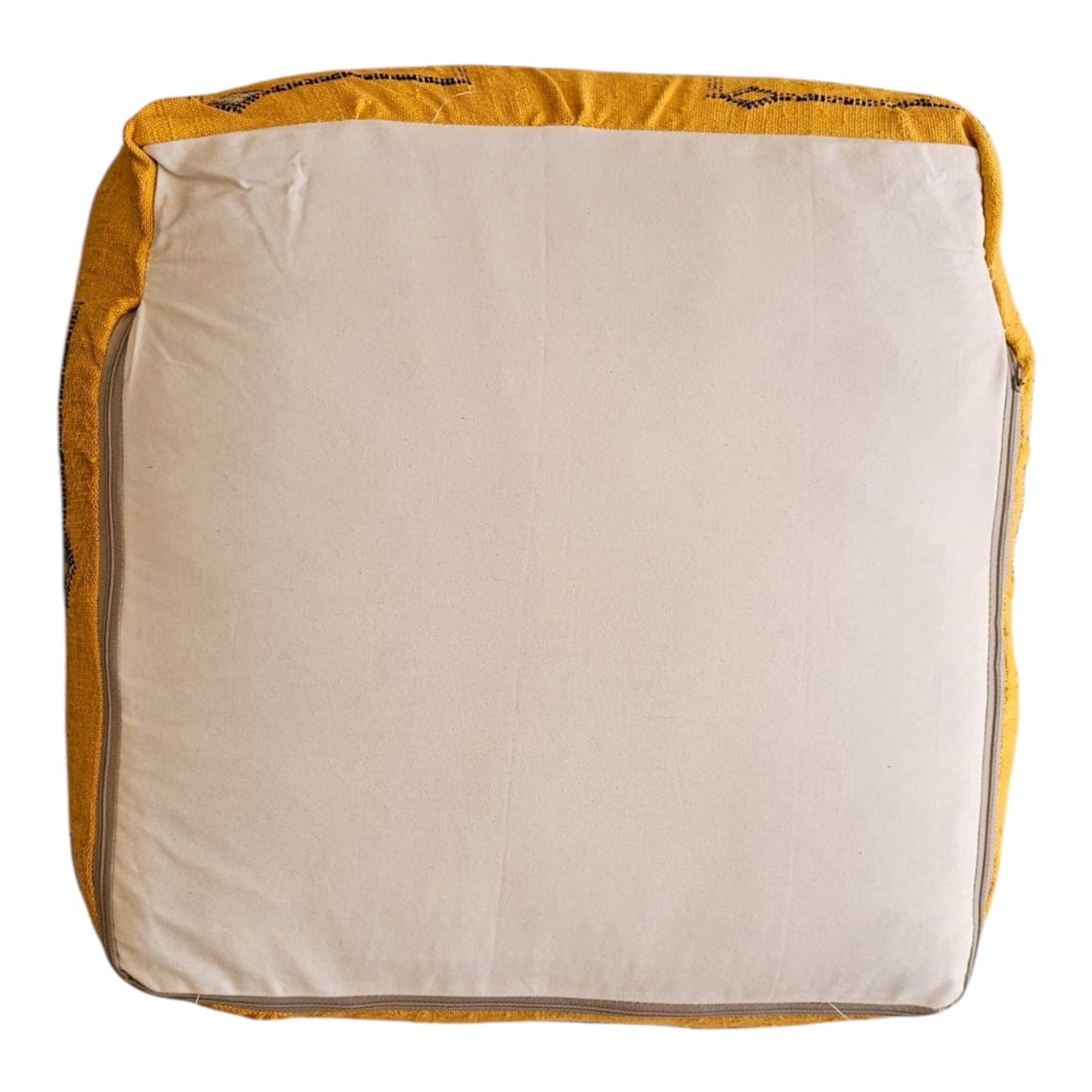 backside labboho morocco yellow sabra pouf jungalow