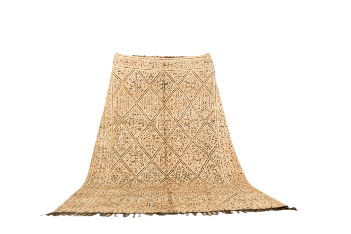 beige greu vintage beni mguild rug morocco masterpiece