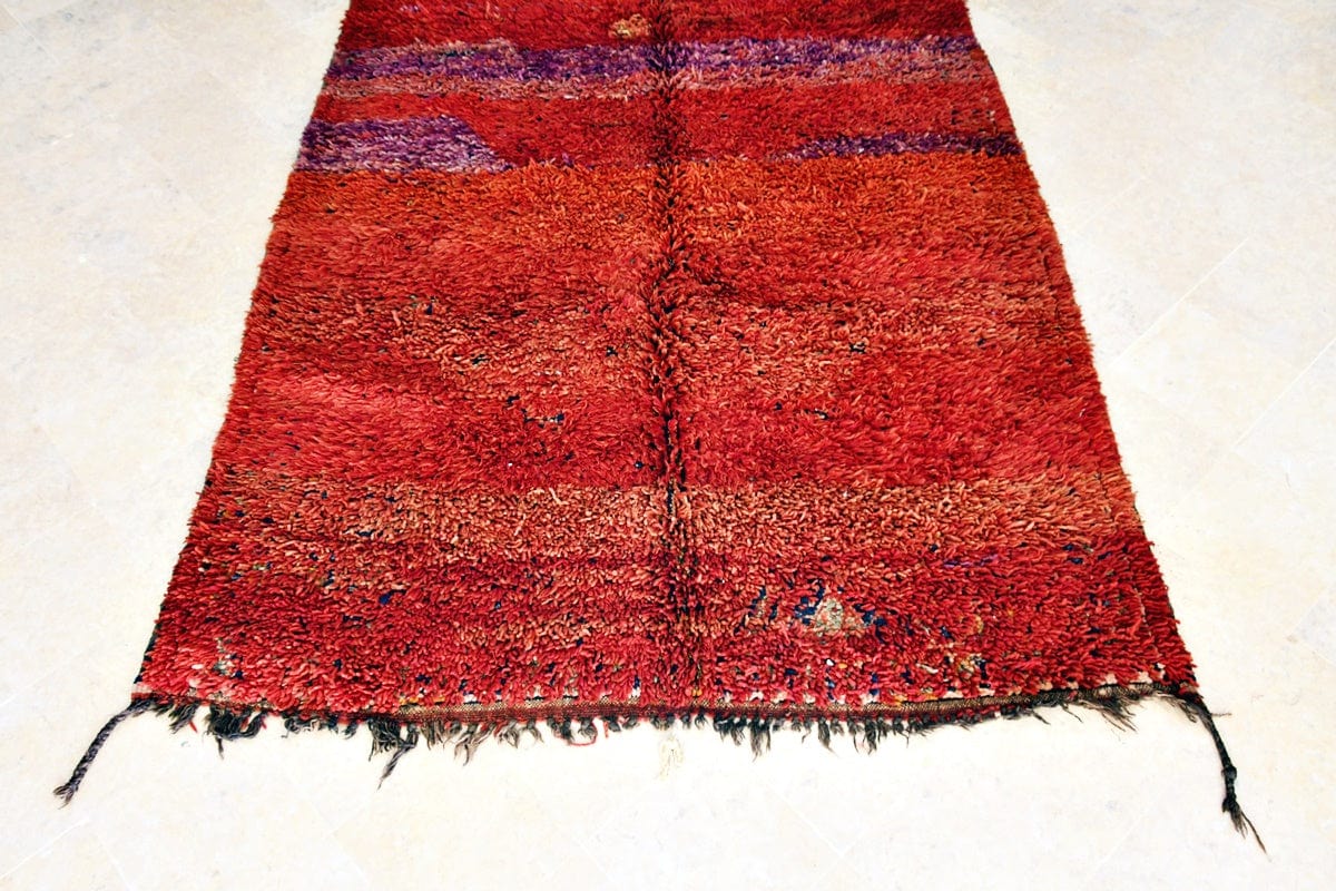 bottom Chevron back beni mguild vintage rug