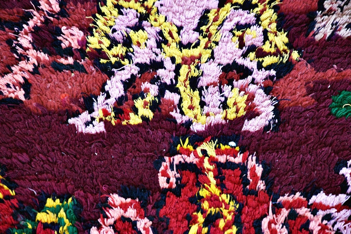 close up morron boucherouit rug
