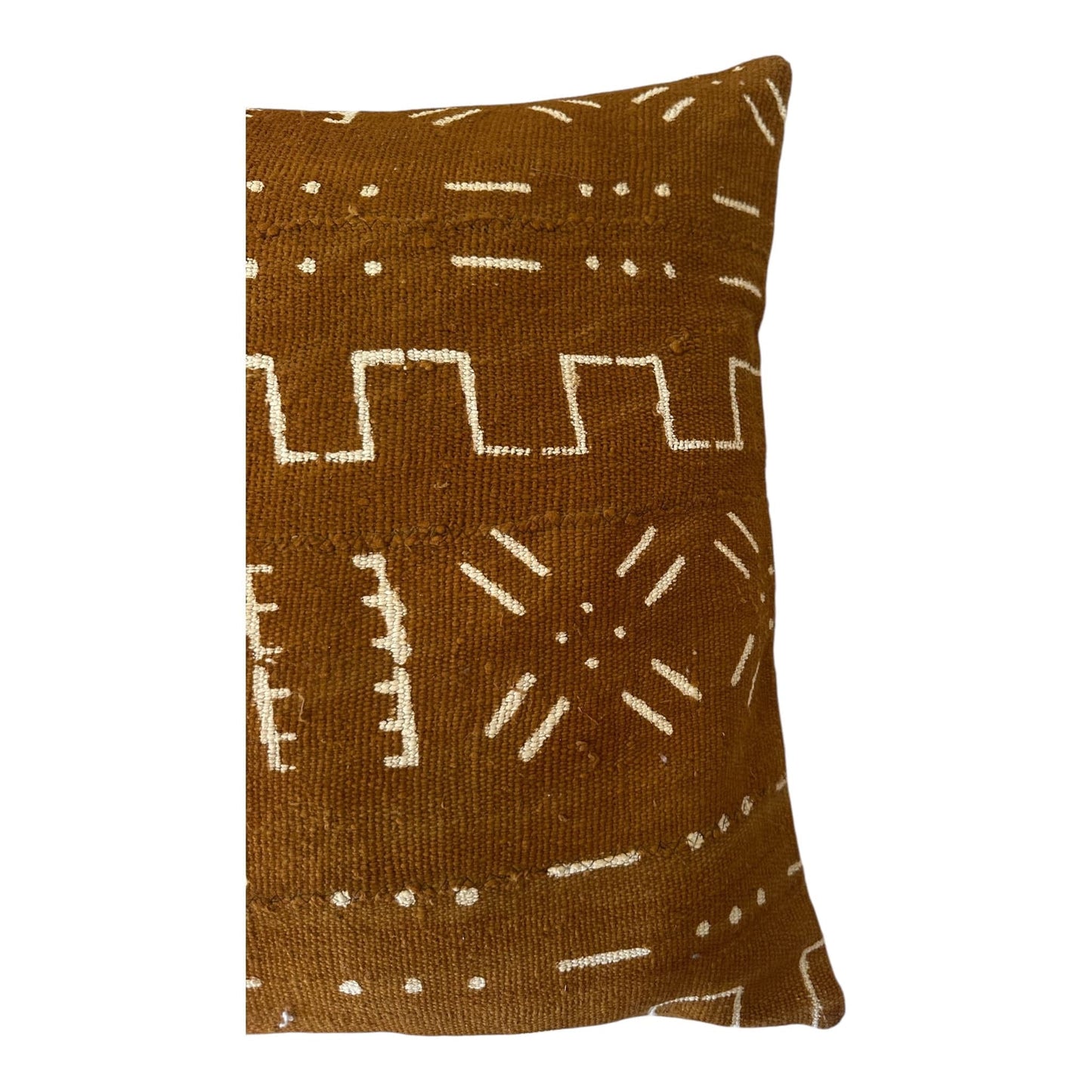 coussin bogolanfini moutard mali