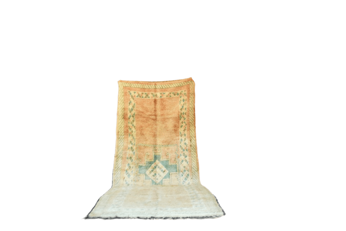 faded earthy tones vintage boujaad rug
