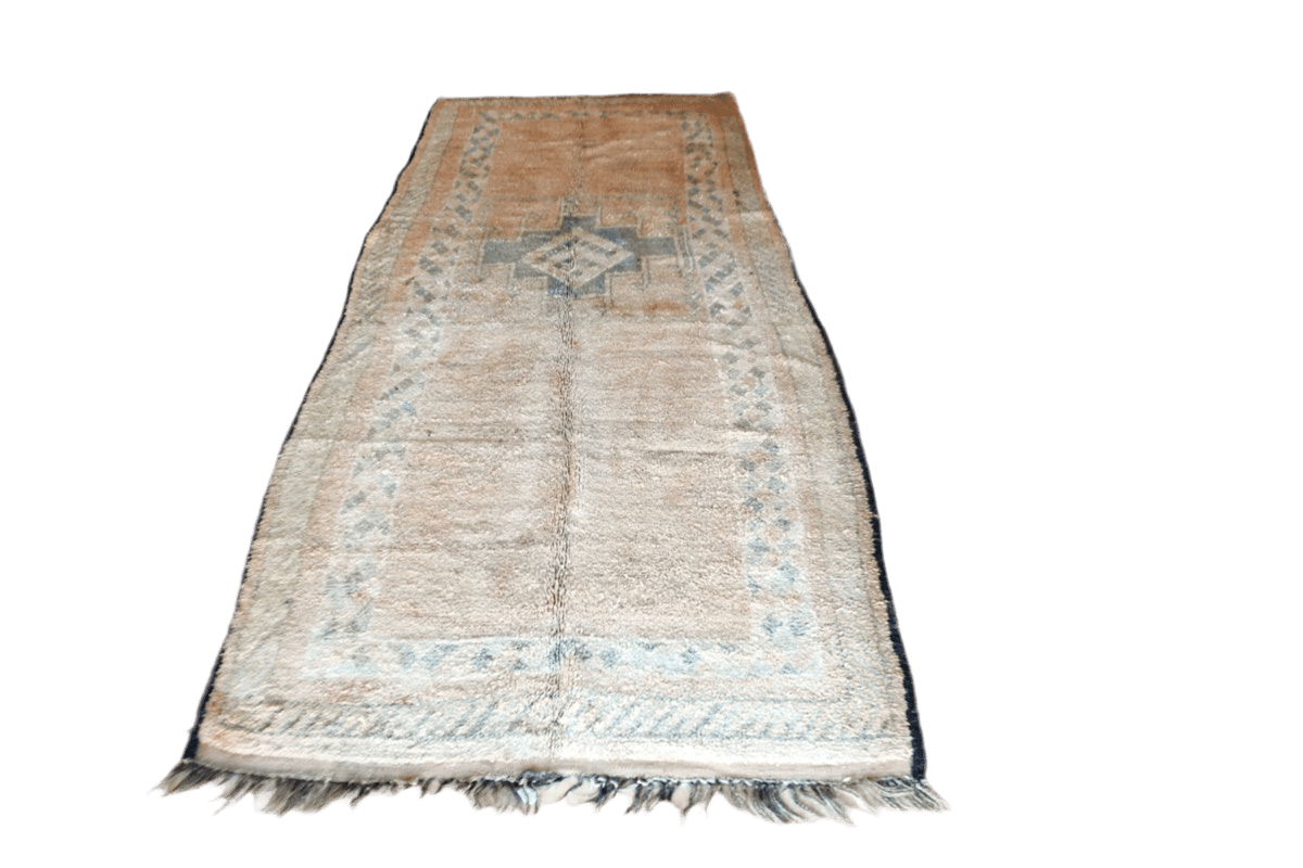 faded earthy tones vintage boujaad rug