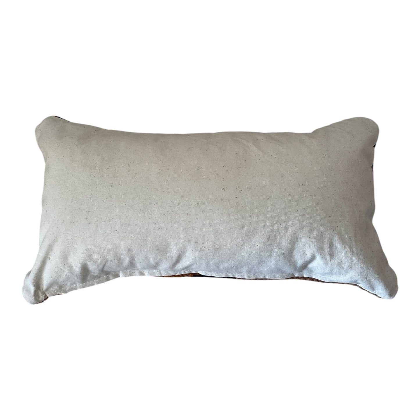 large lumbar pillow case white back