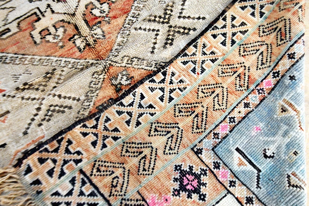 light blue pastel zemmour rug