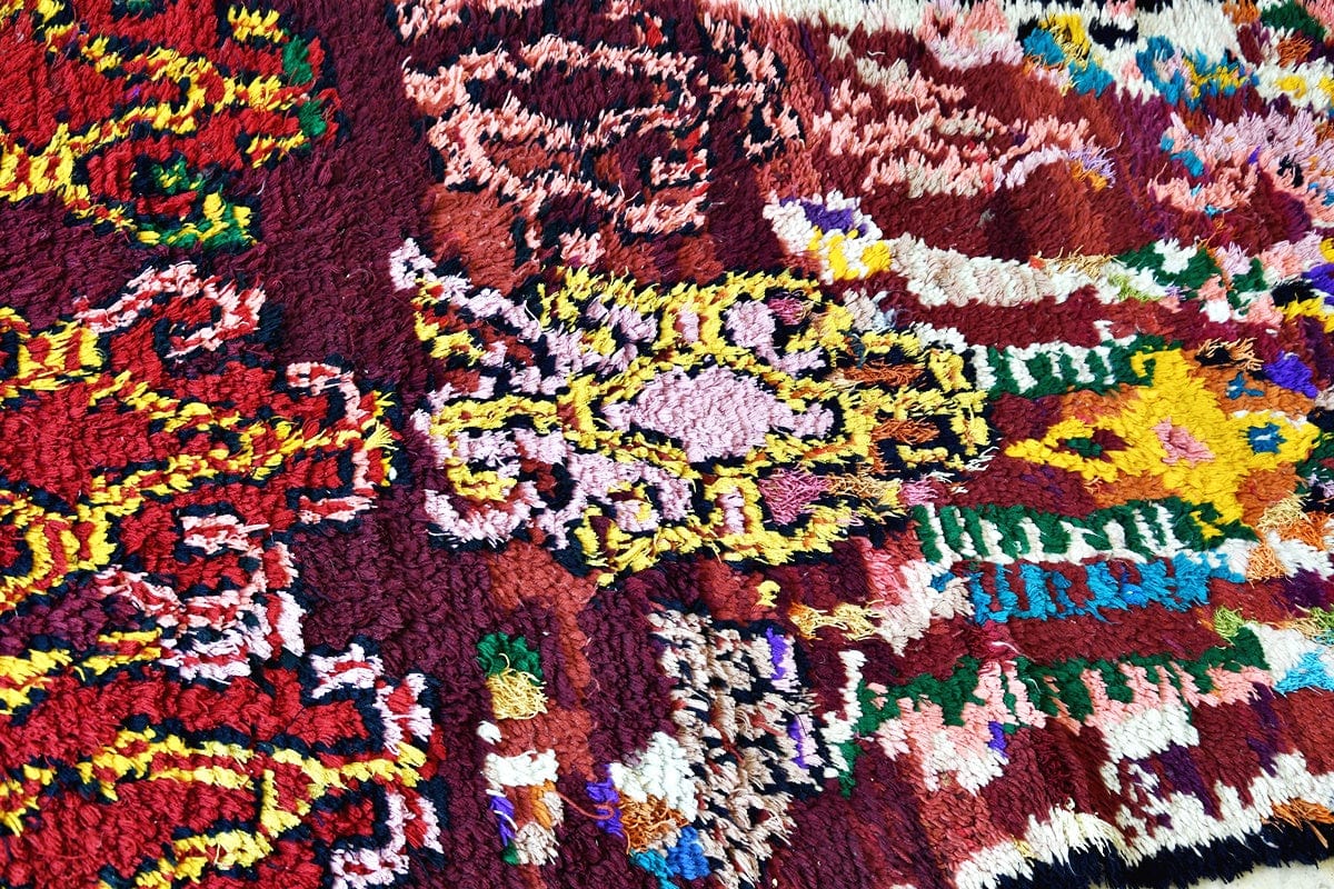side close up morron boucherouit rug