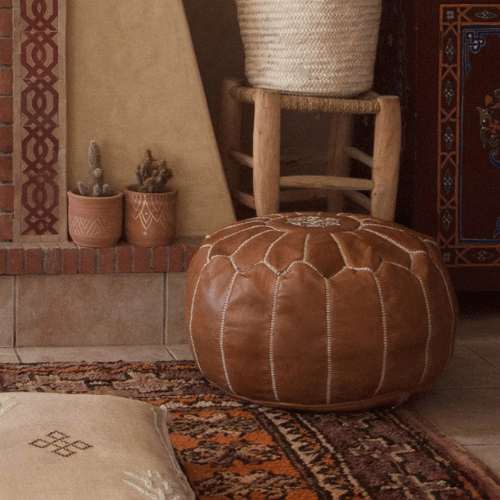 Leather Ottomans