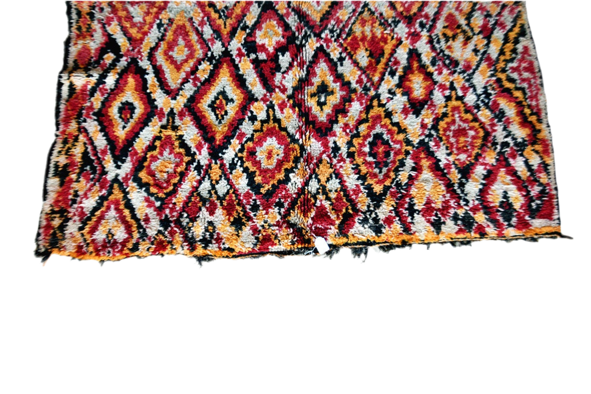 Antique Ait Youssi moroccan rug bottom