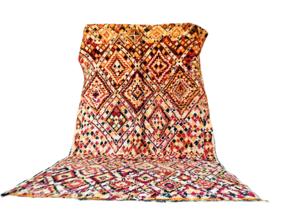 Antique Ait Youssi moroccan rug standing