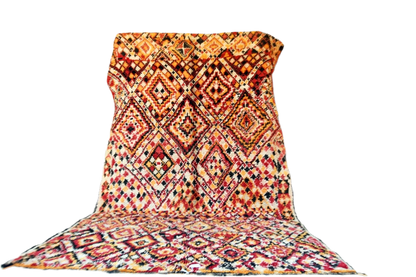 Antique Ait Youssi moroccan rug standing