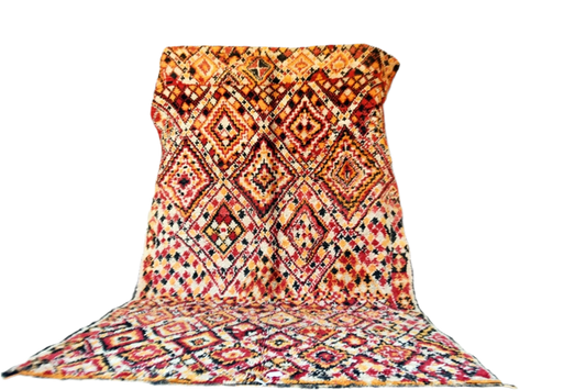 Antique Ait Youssi moroccan rug standing