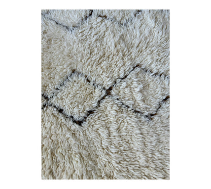 Beni ourain rug top shot  plush pile 
