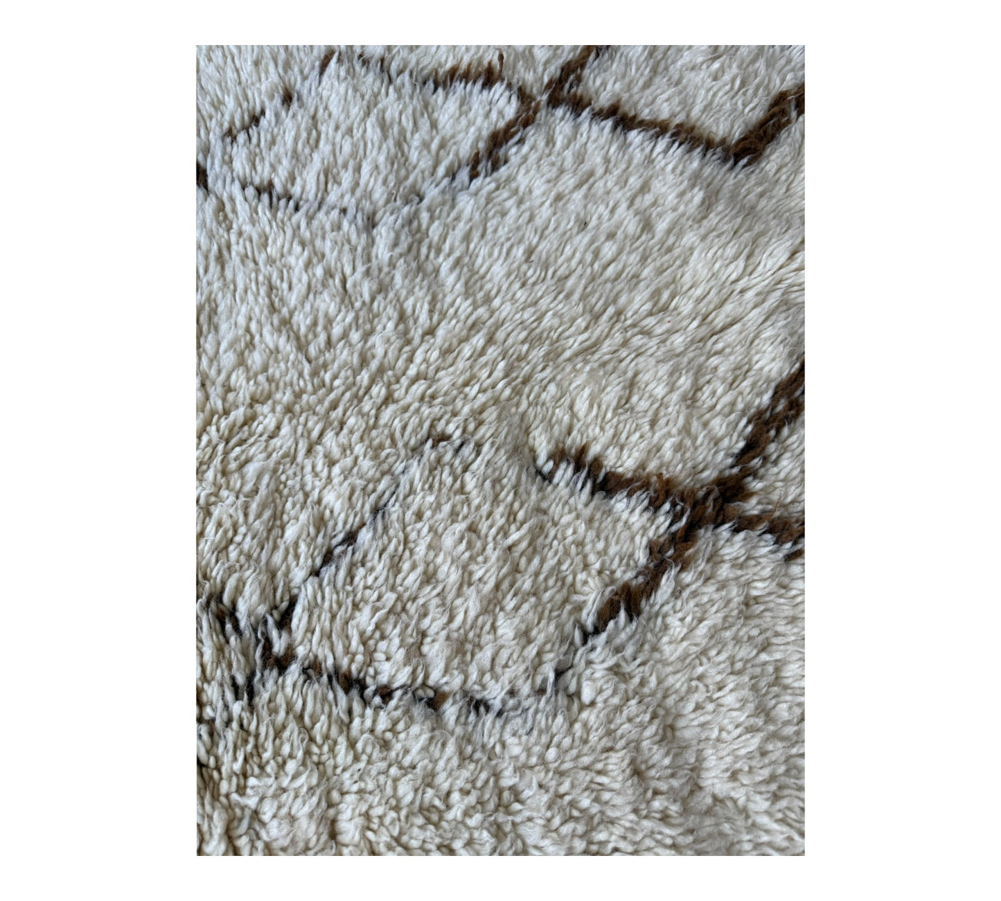 Beni ourain rug top shot plush pile