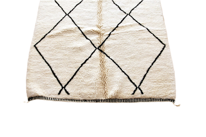 Blach white diamond beni mrirt carpet