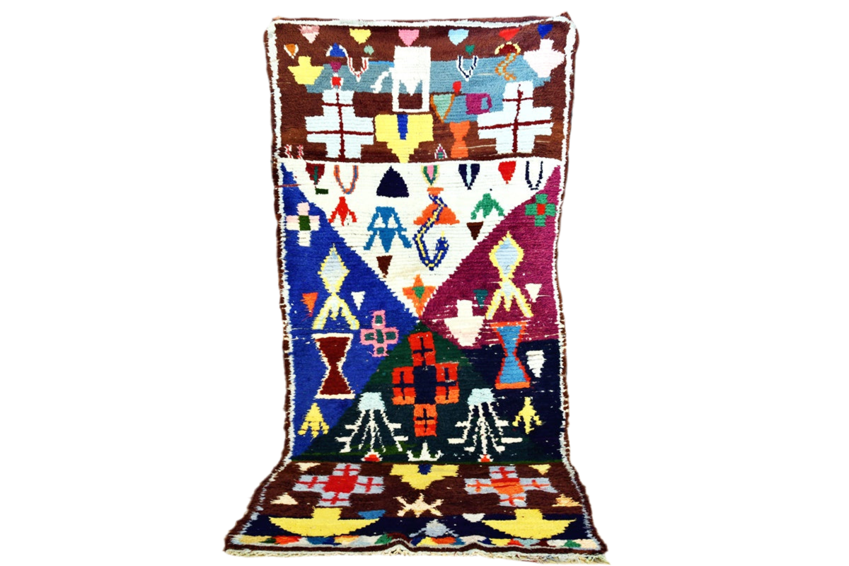 Boucherouit rug colorful