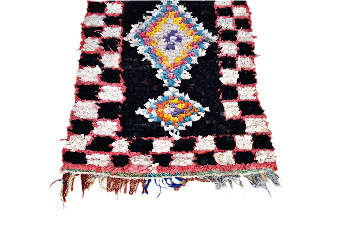 Boucherouit runner rug bottom