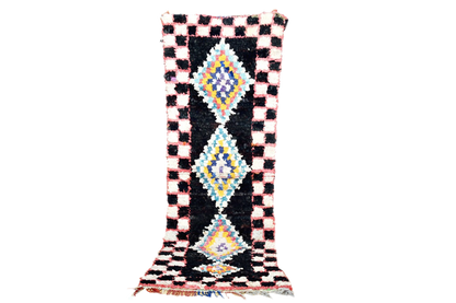 Boucherouit runner rug standing