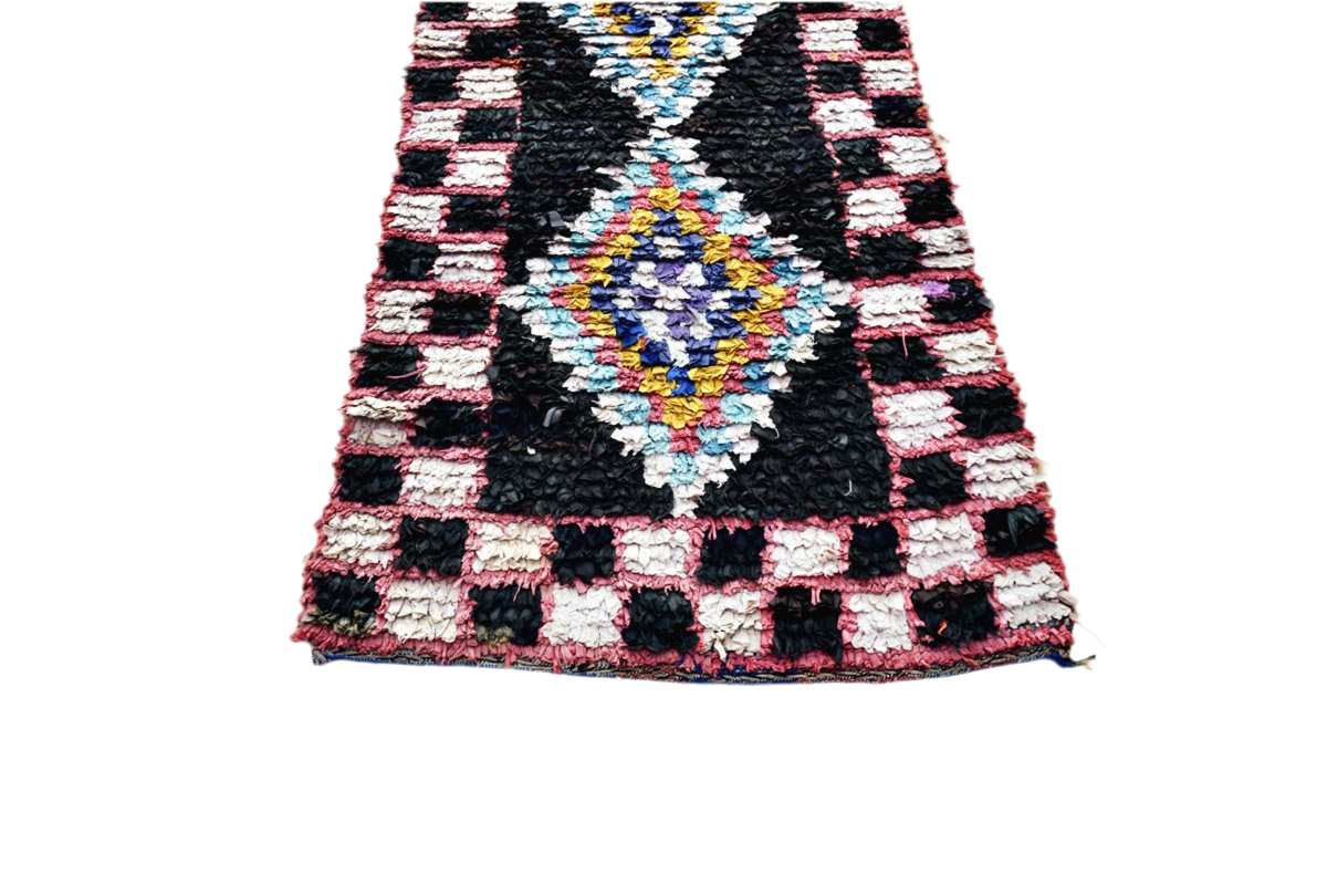 Boucherouit runner rug top
