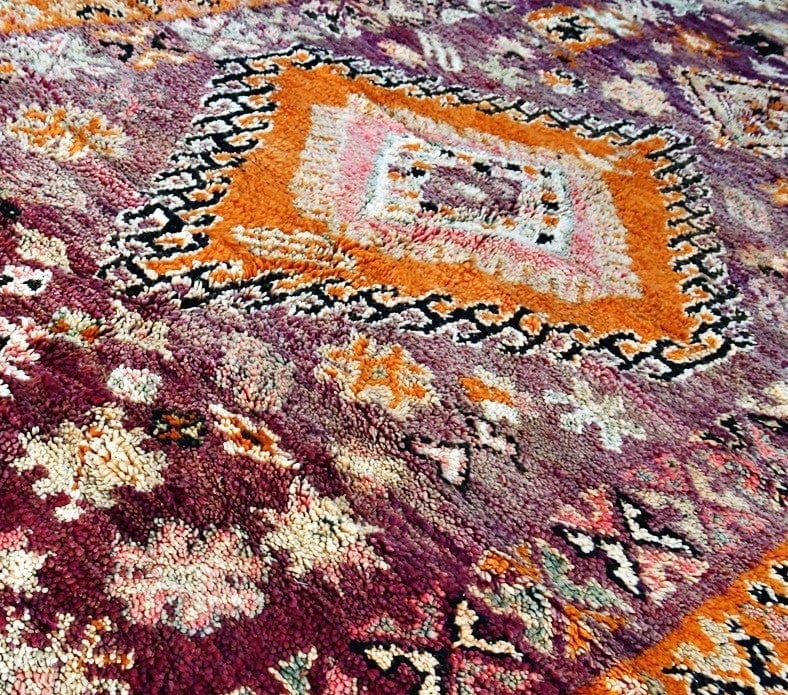 aubergine vintage boujaad rug