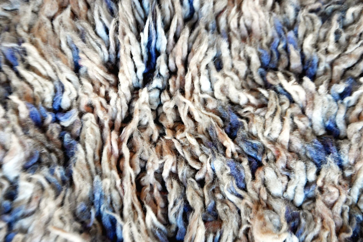 Close beige lilac beni mguild rug