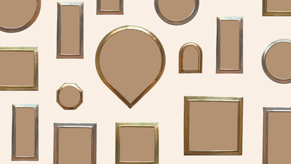 Colage moroccan brass mirrors all shapes handmade in Morocco labboho  