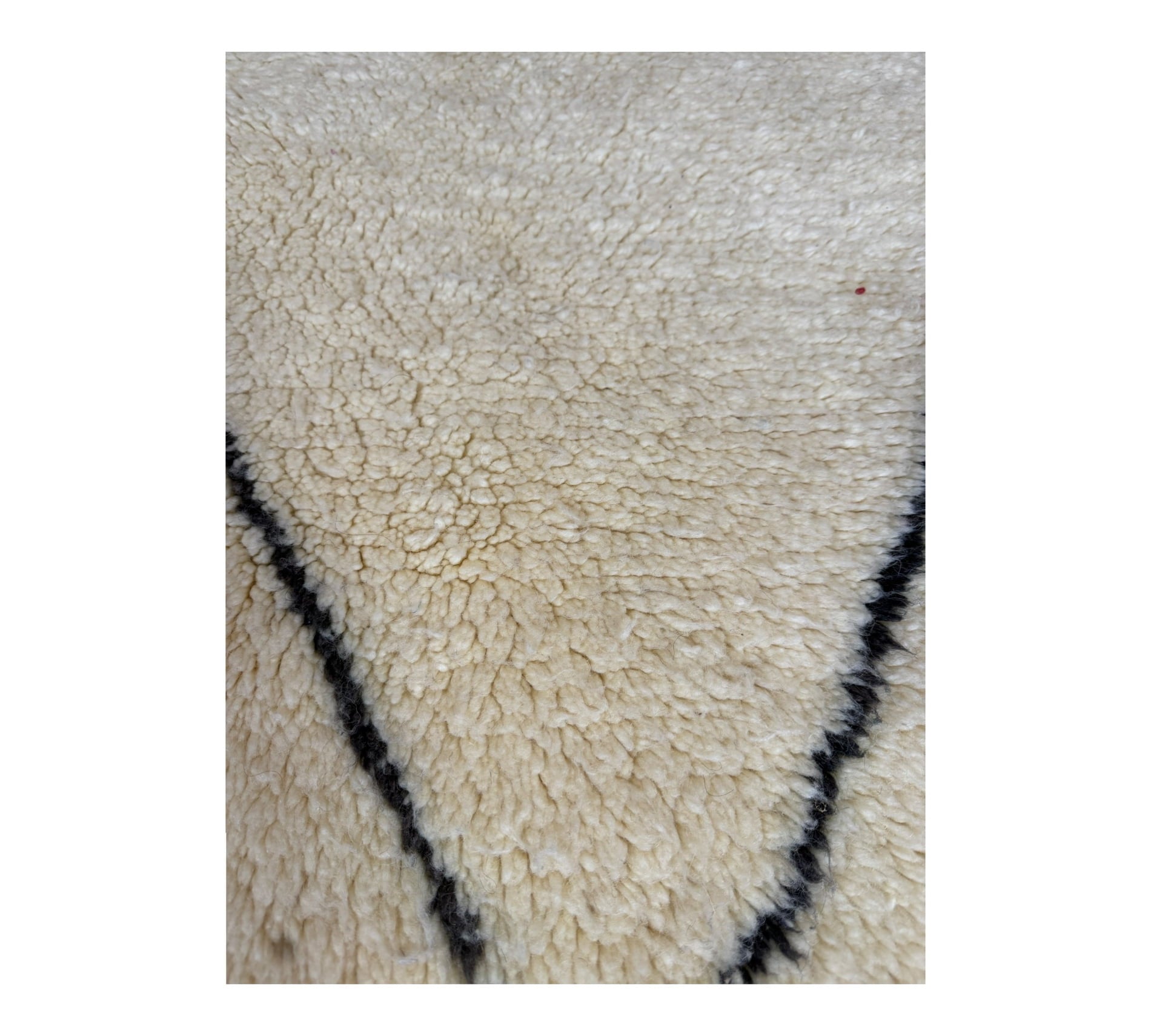 Diamond plush beni ourain rug top