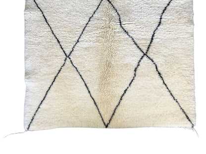Diamond plush beni ourain rug top