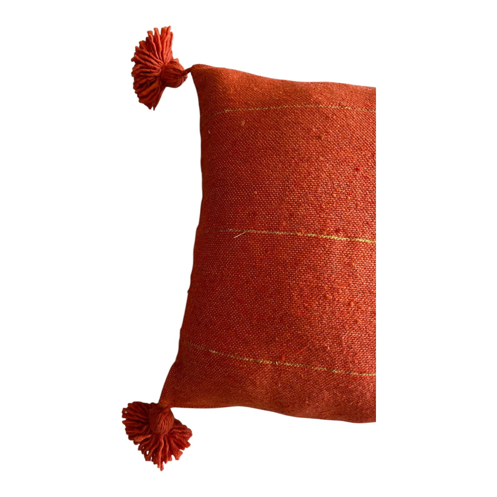 Jungalow moroccan cushion cover pom pom cotton 